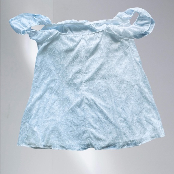 Wild Fable white Ruffle Short Sleeve Mini A-Line Dress - Picture 3 of 12